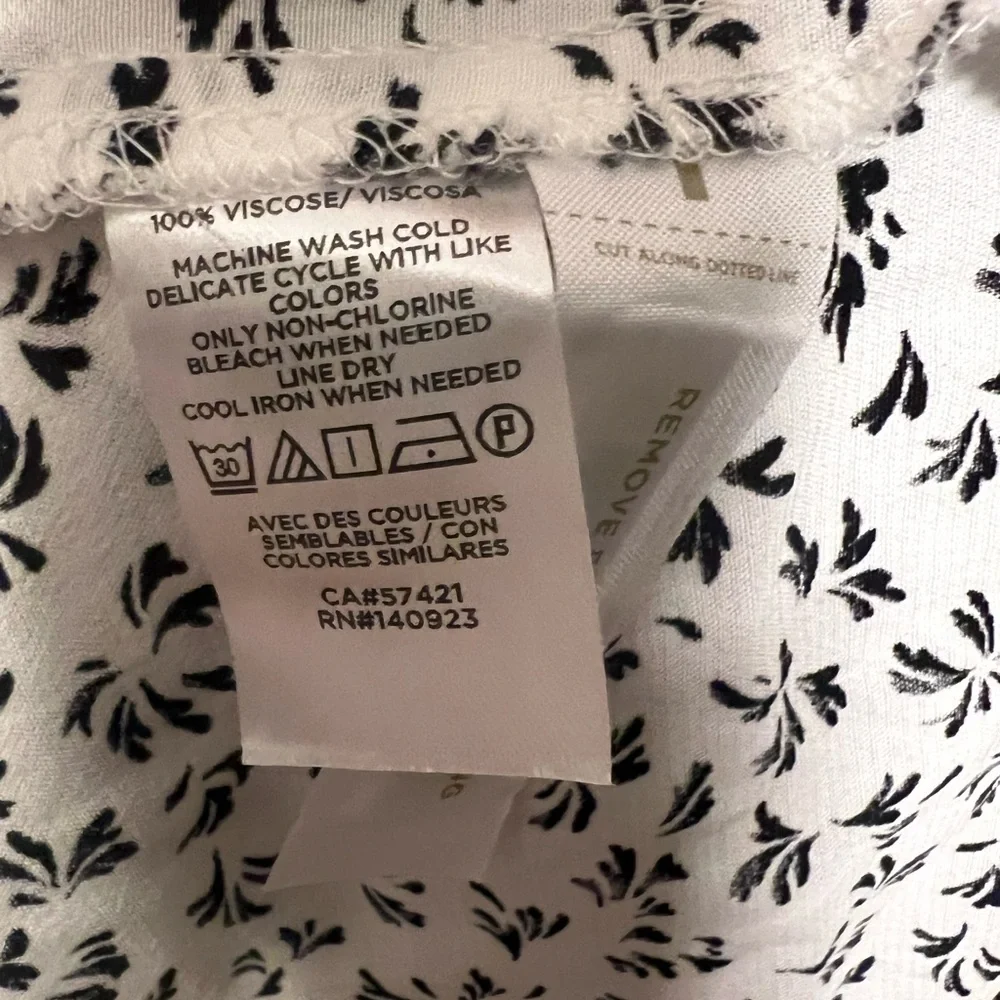 Loft Black Floral Print Dress Size 2 - Picture 4 of 6
